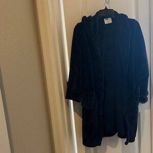Petit Lem Navy Plush Robe